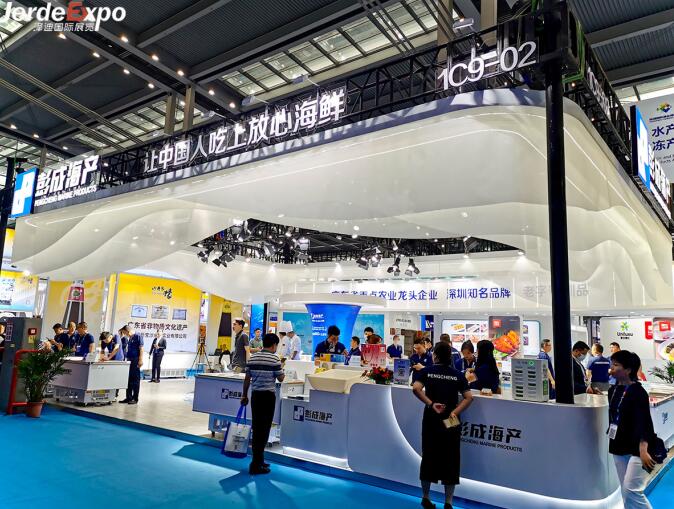 澤迪展臺(tái)搭建公司攜手客戶(hù)兩項(xiàng)2023深圳漁博會(huì)